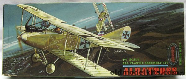 Aurora 1/48 Albatross CIII (Albatros C-III), 142-98 plastic model kit